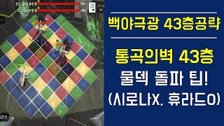 [백야극광] 43층 공략! 통곡의벽 43층 물덱 돌파 팁! (시로나X, 휴라드O) AlchemyStars 43Floor!