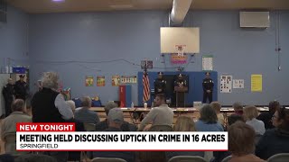 Springfield Police held a meeting to discuss an uptick in crime