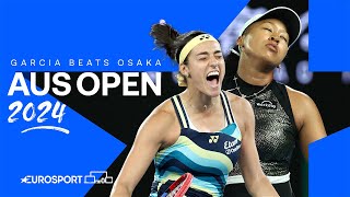 Caroline Garcia On-Court Interview after eliminating Naomi Osaka 🔥 | Australian Open 2024 🇦🇺