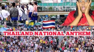 เคารพธงชาติ Standing For The Thai National Anthem REACTION!!!