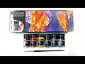 Marabu Graphix Aqua Inks Review | Introductory Set | Swatching and Painting