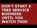 How to Start a Tree Service Business | Free Tree Service Business Plan Template Included