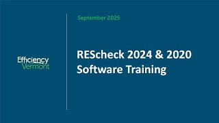 REScheck 2024 and 2020 Software Training