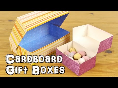 DIY Cardboard Gift Boxes DIY Cardboard Gift Boxes