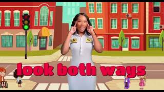 Stop and wait. Look both ways. Street safety song by miss houston, #tiktok #viral