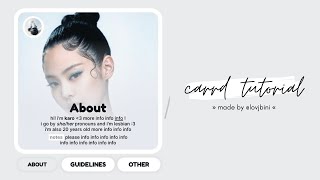 simple & interactive carrd tutorial — © hypeyong