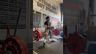 230kg/507lbs from a 75kg junior lifter 👏