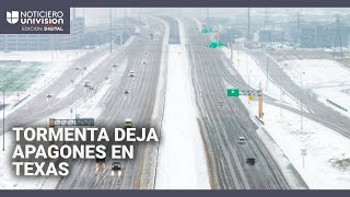 Tormenta invernal deja apagones en el norte de Texas: así está la situación en las calles