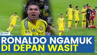 VIRAL RONALDO NGAMUK TENDANG BOLA DI DEPAN WASIT, MOMEN DI LAGA AL NASSR VS AL ETTIFAQ