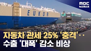 자동차에도 25% '관세 폭탄' 예고‥\