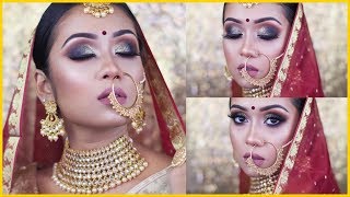 Bangladeshi Traditional Elegant Bridal Makeup Tutorial | Bridal Week Day-4 | Raisa Naushin