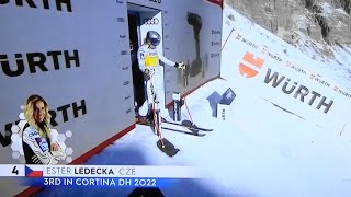 Ester Ledecká - 8.místo  Sjezd - Cortina  d´Ampezzo - 2025