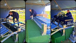 The Casket Lowering & Vault Sealing Process