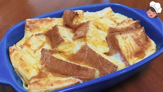 Don't Waste Your Old Bread | Turn It Into Creamy Bread Pudding | 沒吃完的土司变身成美味面包布丁 #49