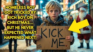 Homeless boy got tricked by a rich kid on Christmas… but he never expected what happened next!