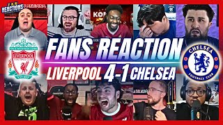 LIVERPOOL & CHELSEA FANS REACTION TO LIVERPOOL 4-1 CHELSEA | EPL