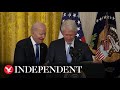 Joe Biden Jokes Confused Bill Clinton Should Use His Speech As Notes Get Mixed Up