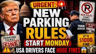 🚨 Urgent: New Parking Rules Start Monday — USA Drivers Face Huge Fines
