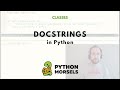 Docstrings in Python