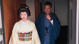 【襟替え】京都祇園甲部の舞妓の真矢さんが芸妓さんに「挨拶まわり」 Maiko in Gion, Kyoto 【4K】2025年1月31日