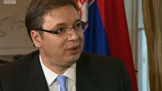 Serbian Prime Minister Vucic on Newsnight BBC