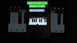 how to play kaccha badam on perfect piano 🎹# BUBBLY BEARS