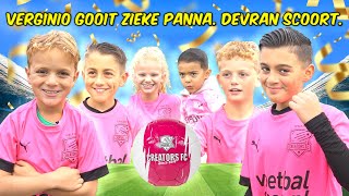 VERGINIO GOOIT PANNA. DEVRAN SCOORT. KIDS VAN CHAHID EN SERAN GOOIEN CHAOS.