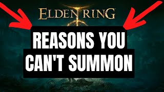 Elden Ring WHY CAN'T I SUMMON?  (UPDATED Troubleshooter updated guide)