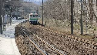 【今シーズン初の小樽検測】キハ40-301+マヤ35-1+キハ40-304 星置駅通過