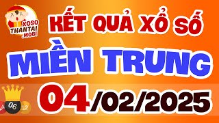 Xổ số miền Trung hôm nay ngày 4 tháng 2 | XSMT - KQXSMT - XSMTR - SXMT 4/2/2025