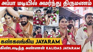 குருவாயூர் கோவிலில் நடந்த Jayaram மகள் திருமணம் | Jayaram Daughter Malavika Navaneeth Marriage