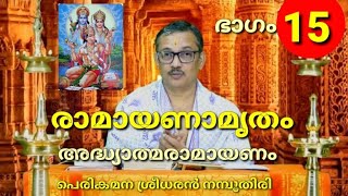 രാമായണകഥാമൃതം  പതിനഞ്ചാം ദിവസം RAMAYANA KATHAMRUTHAM (DAY 15 )EP 15 PerikamanaSreedharanNamboodiri