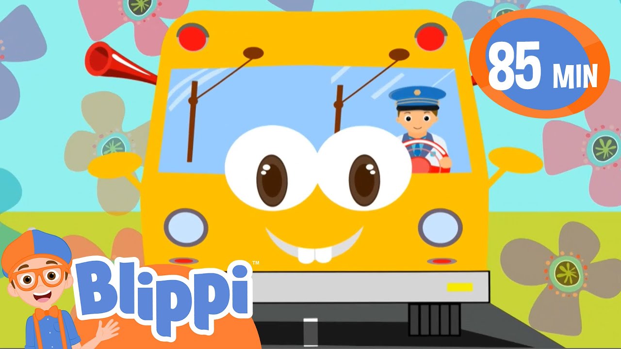 Wheels On The Bus Nursery Rhyme | BLIPPI | Educational Songs For Kids ...