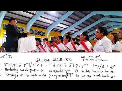 Gloria Alleluya Arransemen Yustin Genohon || Lagu Misa Natal || Koor ...