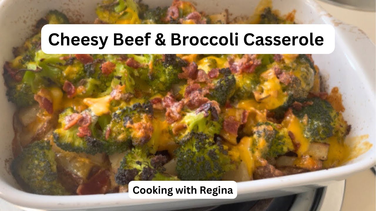 Family Favorite Casserole Beef Potatoes With Cheese Bacon Broccoli