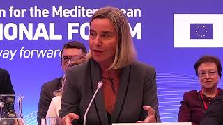 HRVP Federica Mogherini in Barcelona for the 4th Regional Forum of the Union for the Mediterranean