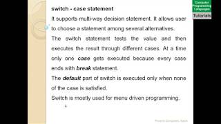 C Programming Exercises For Beginners (Switch ) - 7