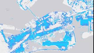 Sea Level Rise Key West Florida, 1970, 2017, and 2050