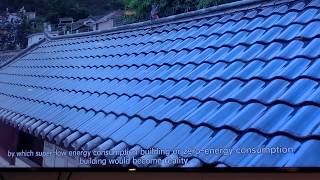 Flexible thin Film Solar cells as Roof tiles By Hanergy China