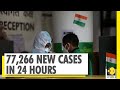 COVID-19: India records world's highest spike of 77,266 cases in a day | WION