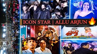 Massive Crowd 😱 Iconic star Allu Arjun | Pushpa Massive Pre release Event  Hyderabad🔥