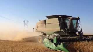 JD 9670 STS combine with Redekop Mfg. 2014 Housing Upgrade