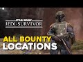 Star Wars Jedi Survivor All Bounty Locations (Caij Match Trophy Guide)