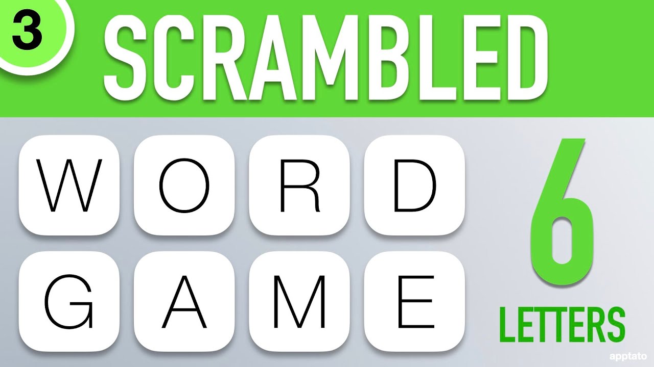 Scrambled Word Games Vol. 3 - Guess The Word Game (6 Letter Words ...