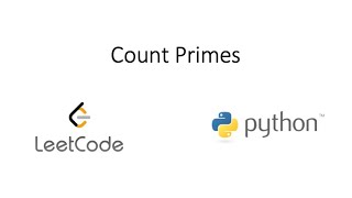 Leetcode - Count Primes (Python)