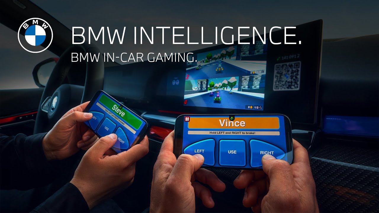 Bmw Intelligence Bmw In Car Gaming Youtube