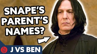 J vs Ben: HARDEST Severus Snape Harry Potter TRIVIA Quiz Ever