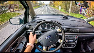 2002 Ford Galaxy II (2.3 16V 145 hp) | POV Test Drive #2258 Joe Black