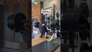 Finally hit 500lbs on back squat #fitness #weightlifting