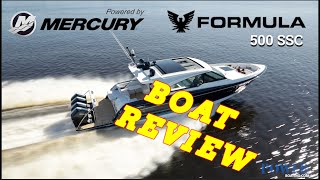 (live) #FORMULA 500 SSC WITH #MERCURY QUAD 600 HP'S! (BOAT REVIEW)